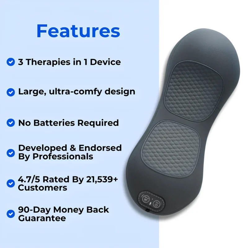 Triple Fusion Back Massager — Gentle At-Home Back Relief