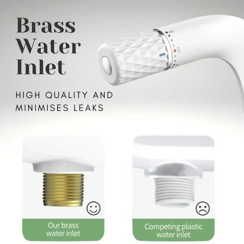 Non-Electric Bidet Attachment with Retractable Nozzle
