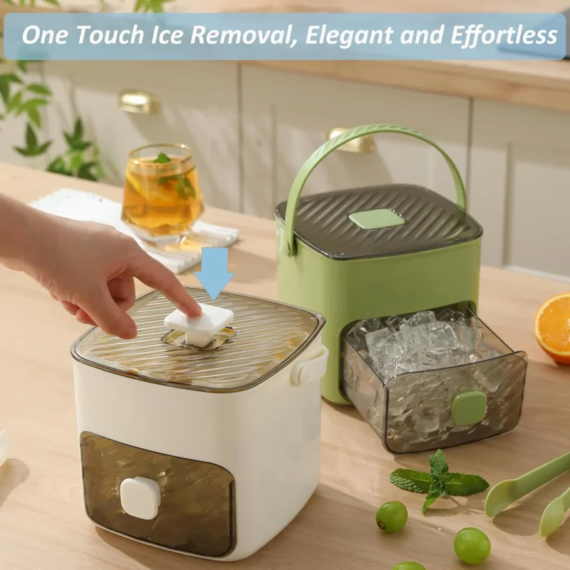 🧊❄️Ice Cube Tray with Lid and Bin – Make Ice-Making Simple